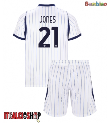 Inter Milan Curtis Jones #21 Seconda Maglia Bambino 2026-27 Manica Corta (+ Pantaloni corti)